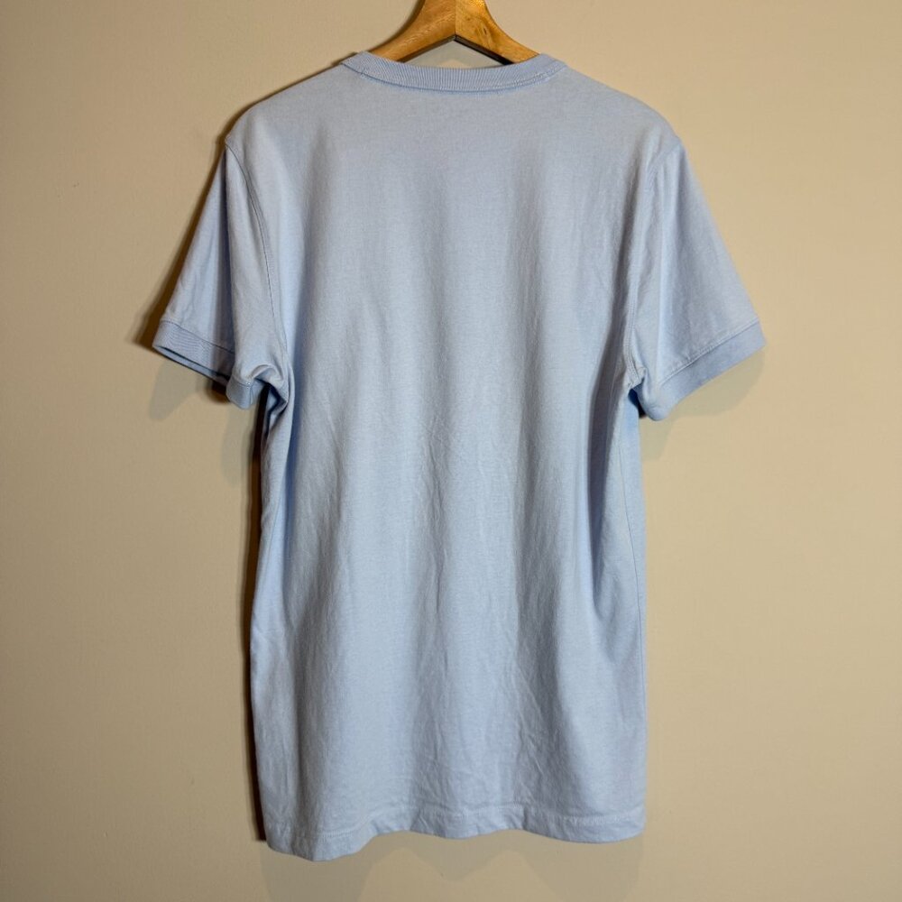 Abercrombie & Fitch Henley Soft A&F Tee T-Shirt Men's Medium Blue Short Sleeve - Picture 8 of 11